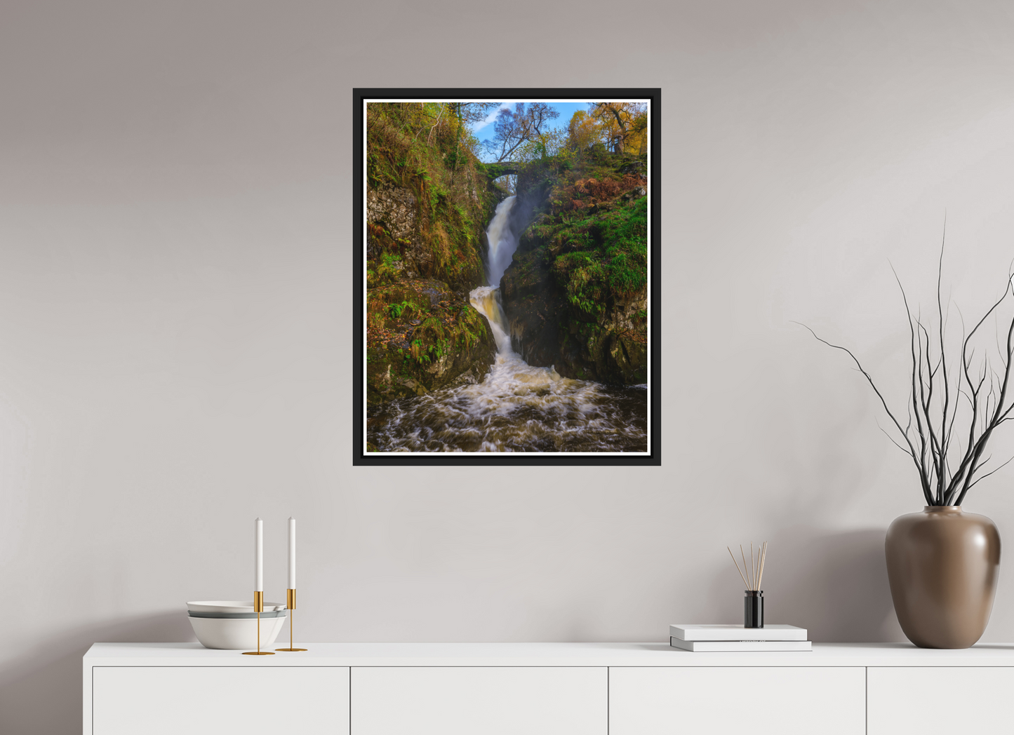 60 x 75 cm, Matt Black Frame Aira Force, Nov 2025