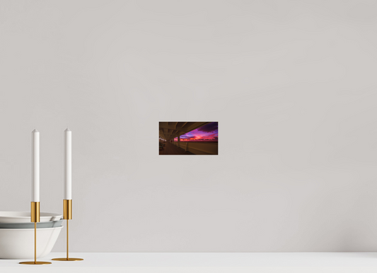 16 x 9 cm, Photo Print On Fuji Crystal DP II Sunset leaving Ponta Delgada