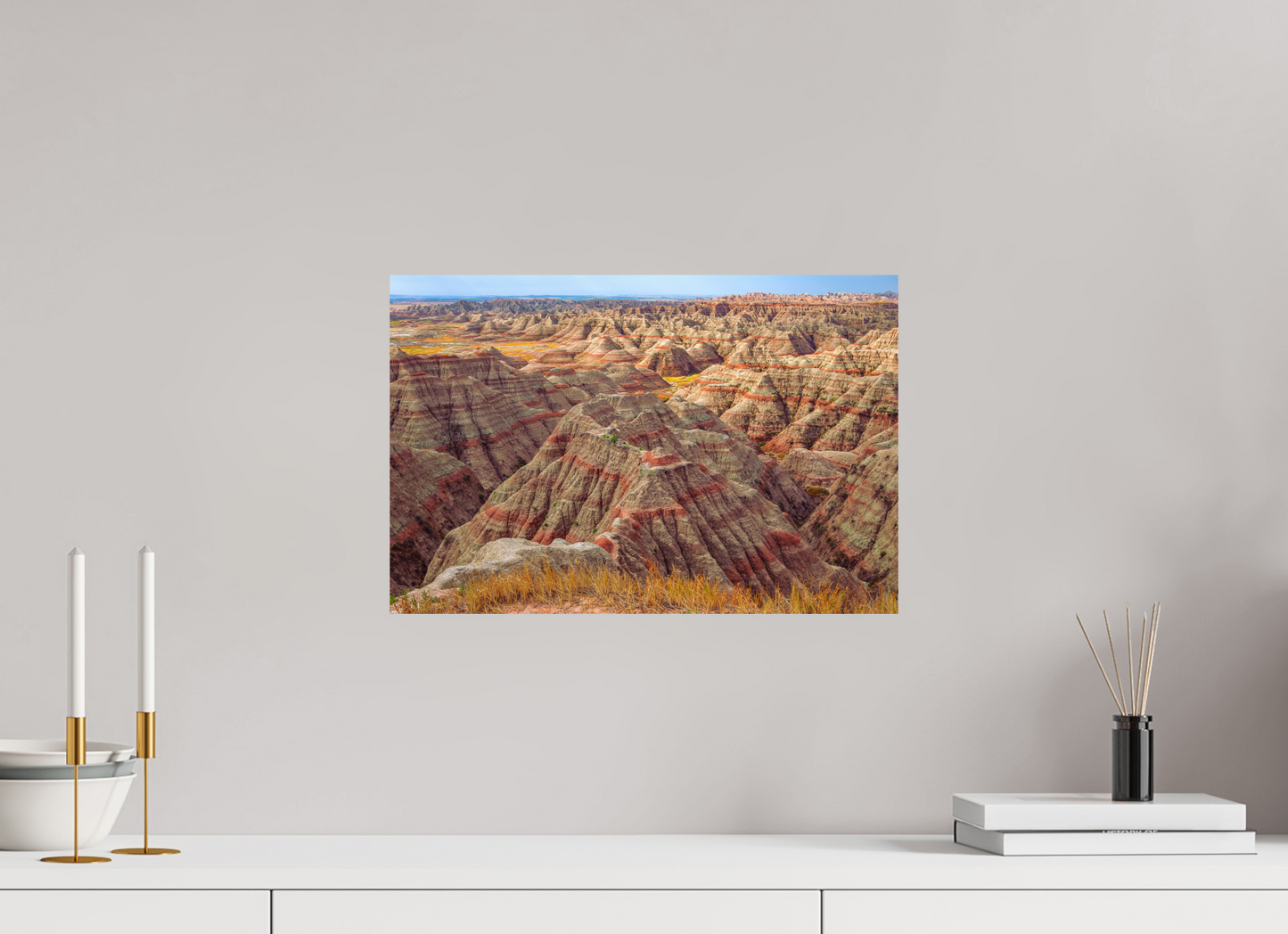 45 x 30 cm, Photo Print On Fuji Crystal DP II Badlands National Park, South Dakota