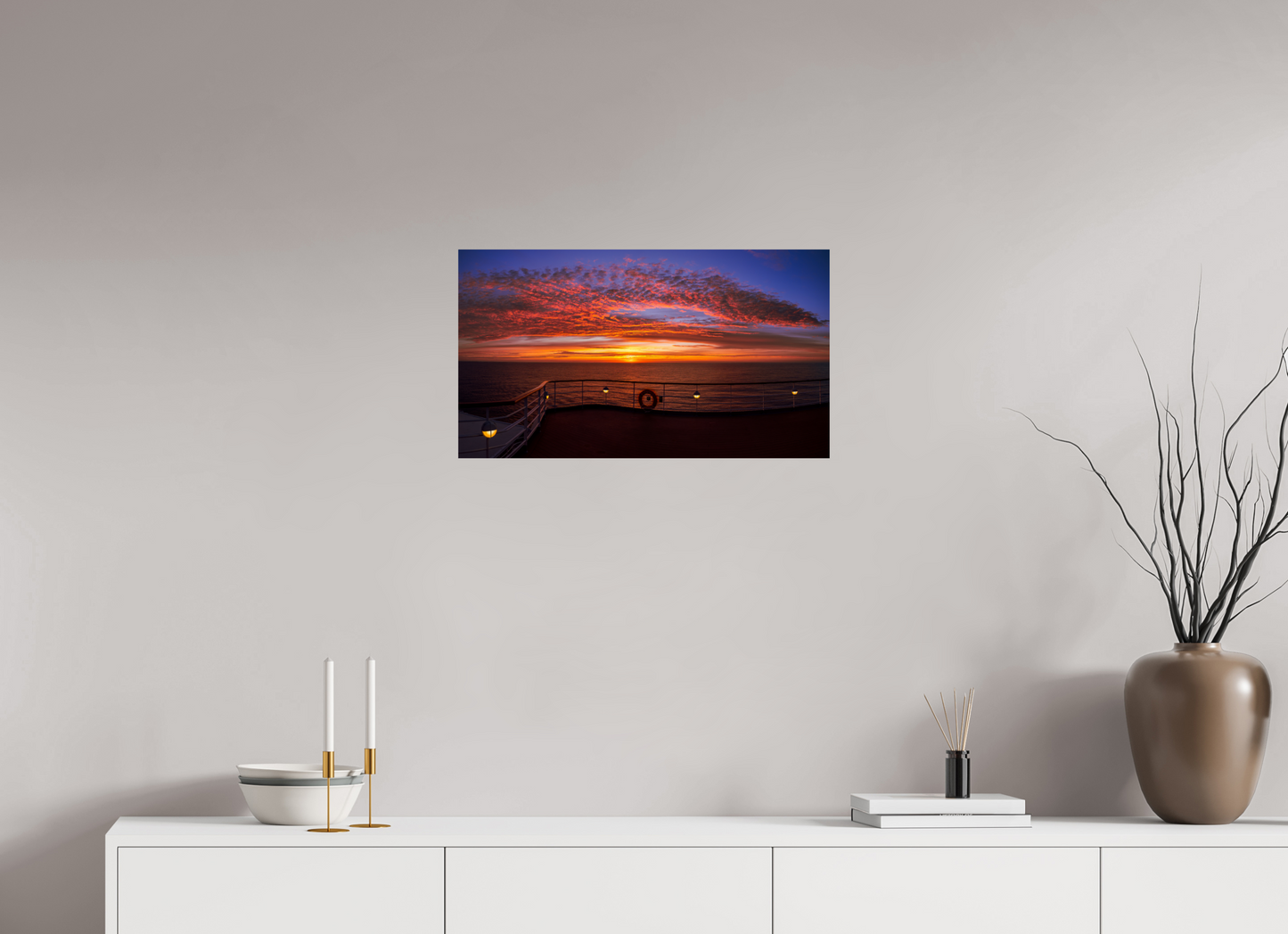 64 x 36 cm, Photo Print On Fuji Crystal DP II Balmoral Sunset