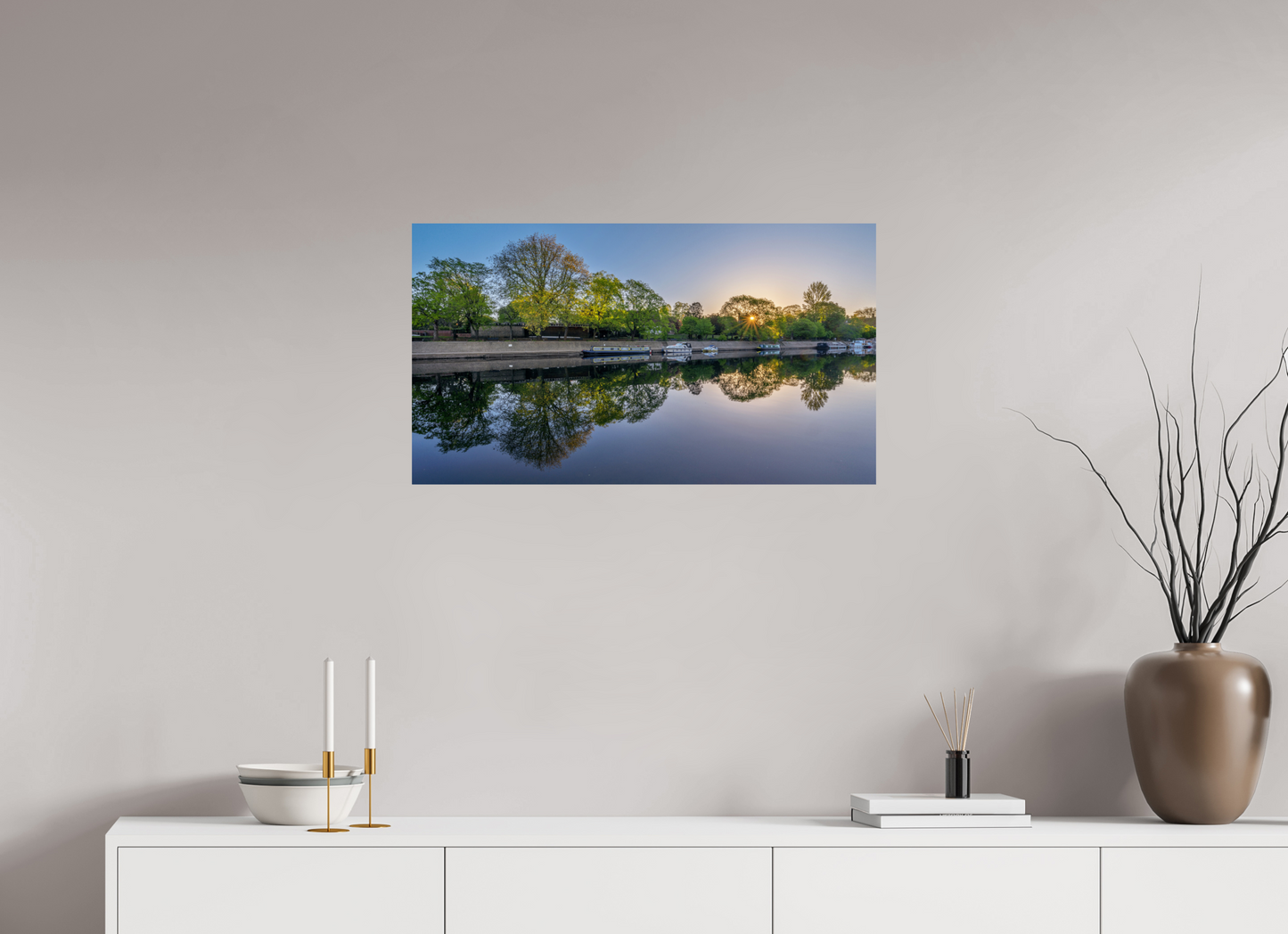 80 x 45 cm, Photo Print On Fuji Crystal DP II April Dawn on the Ouse, York