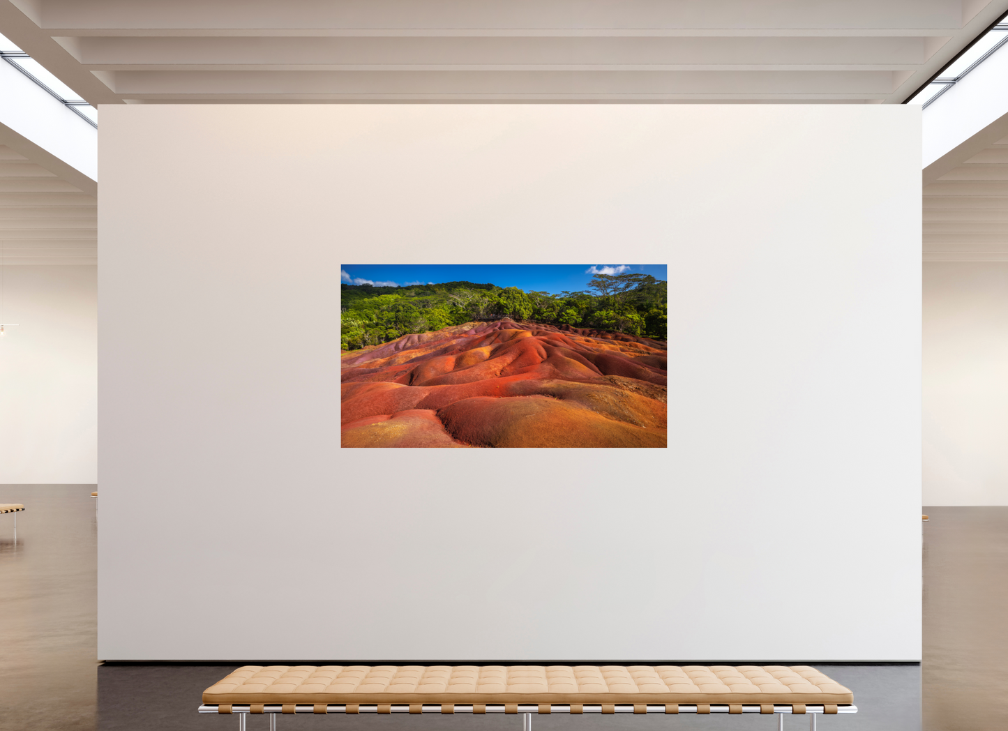 208 x 117 cm, Photo Print On Fuji Crystal DP II Chamarel 7 coloured Earths Geopark