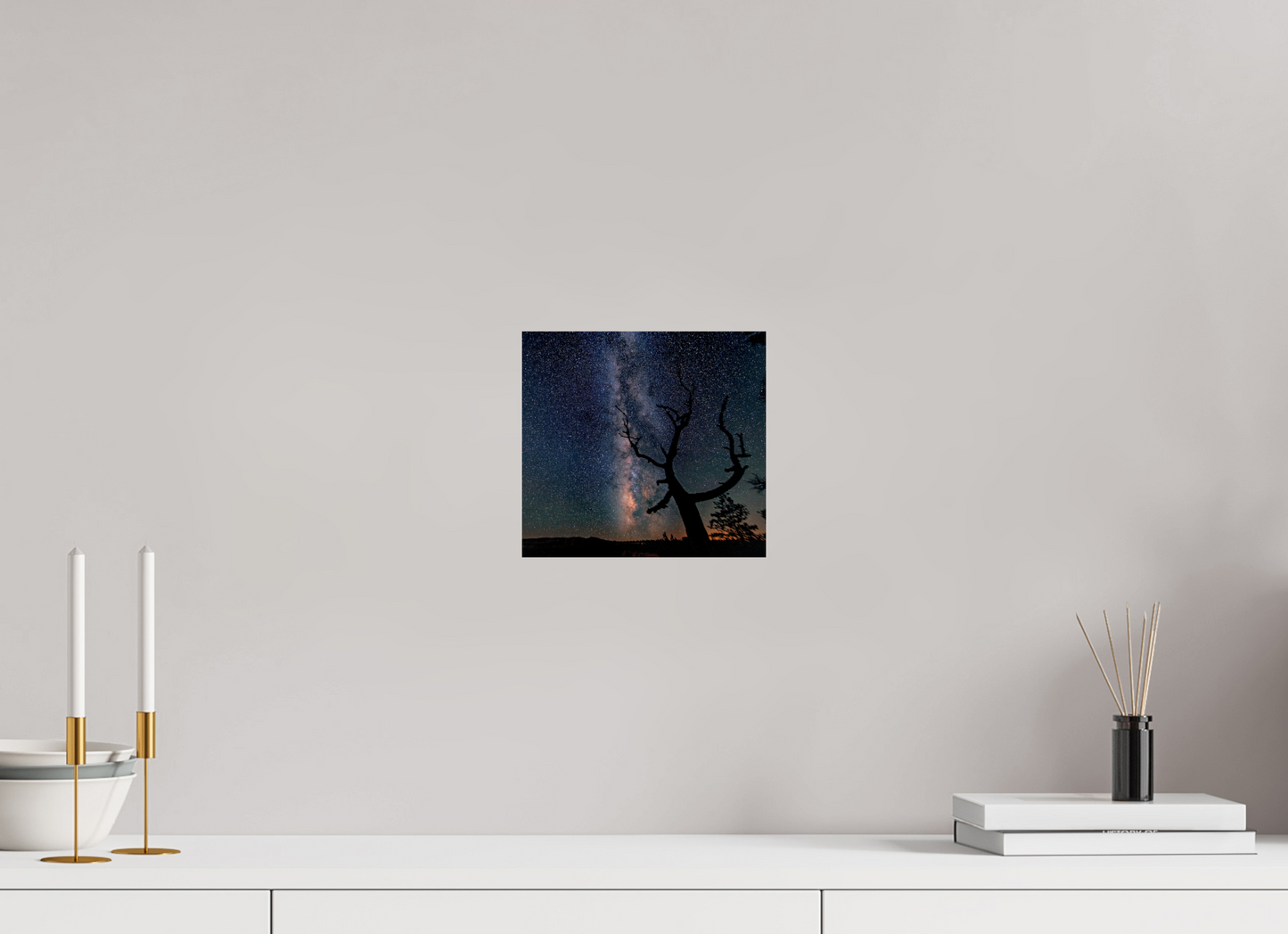 21.6 x 20 cm, Photo Print On Fuji Crystal DP II Bryce Canyon Milky Way