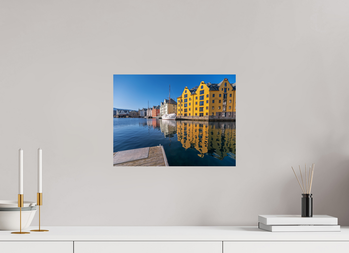40 x 30 cm, Photo Print On Fuji Crystal DP II Alesund reflections