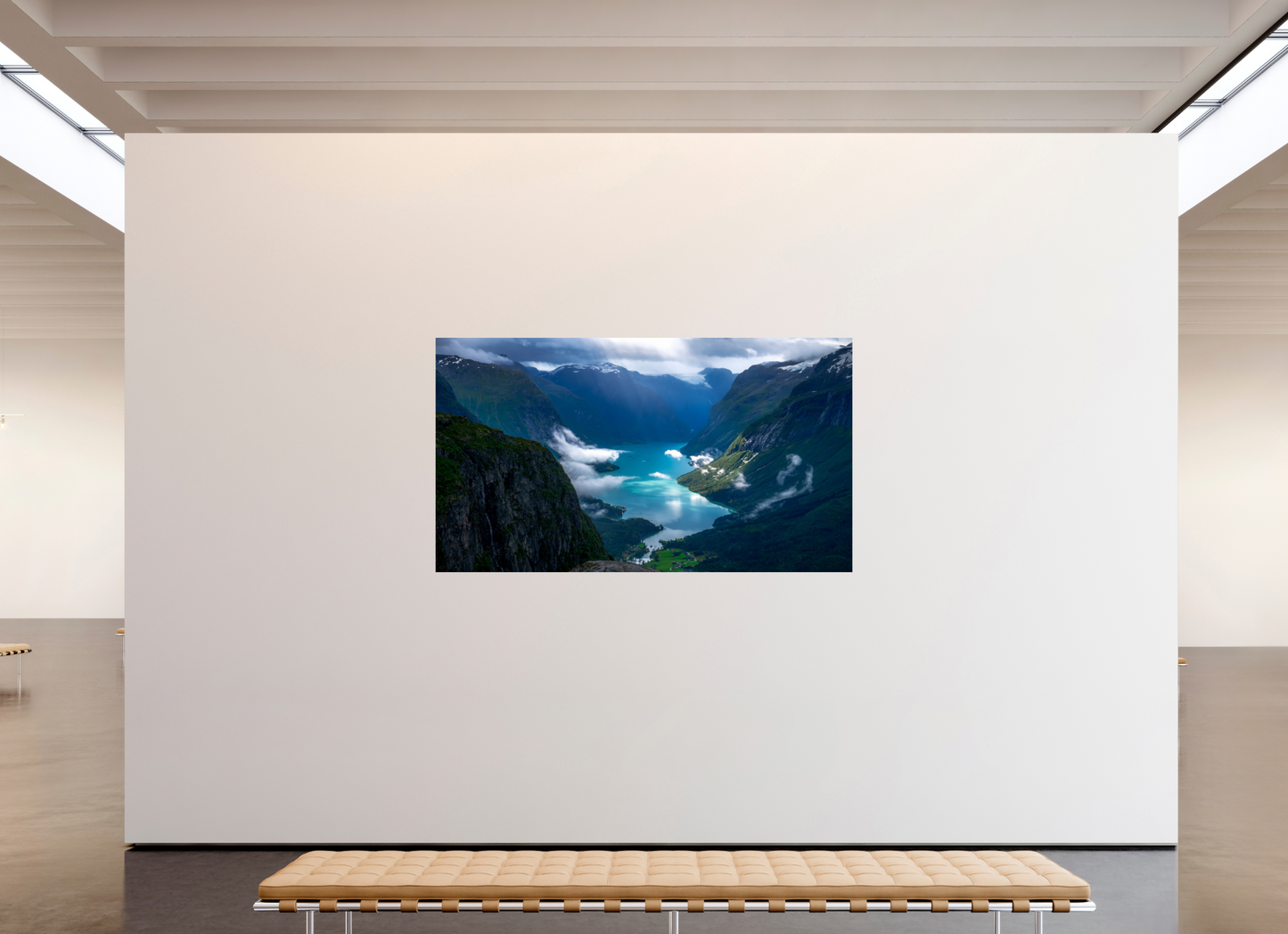 208 x 117 cm, Photo Print On Fuji Crystal DP II Lovatnet Lake