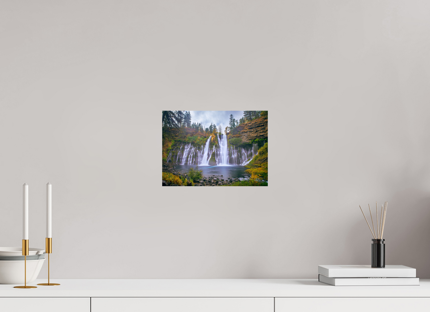 28 x 20 cm, Photo Print On Fuji Crystal DP II Burney Falls Autumn 2018