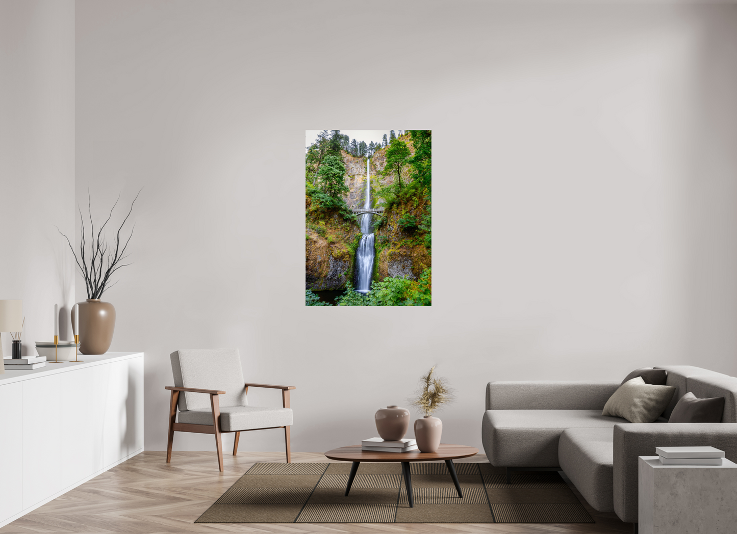 90 x 126 cm, Photo Print On Fuji Crystal DP II Multnomah Falls