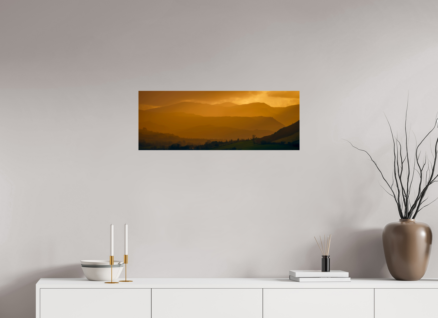 81.6 x 30 cm, Photo Print On Fuji Crystal DP II Lakeland Layers from Near Howe