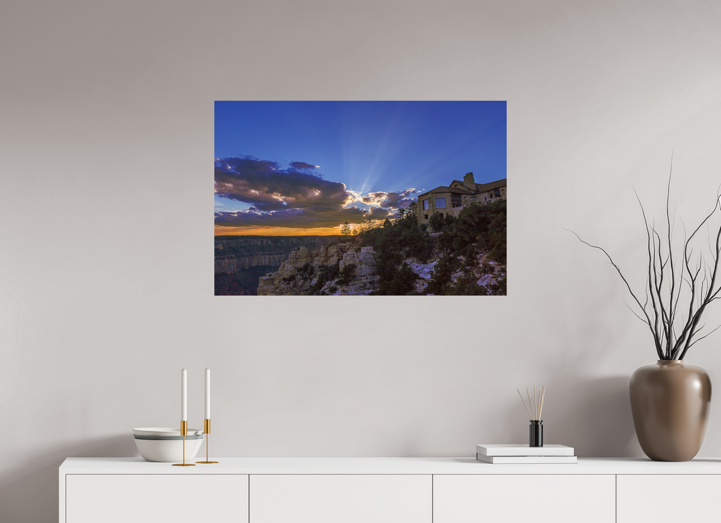 90 x 60 cm, Photo Print On Fuji Crystal DP II North Rim Sunset 2015