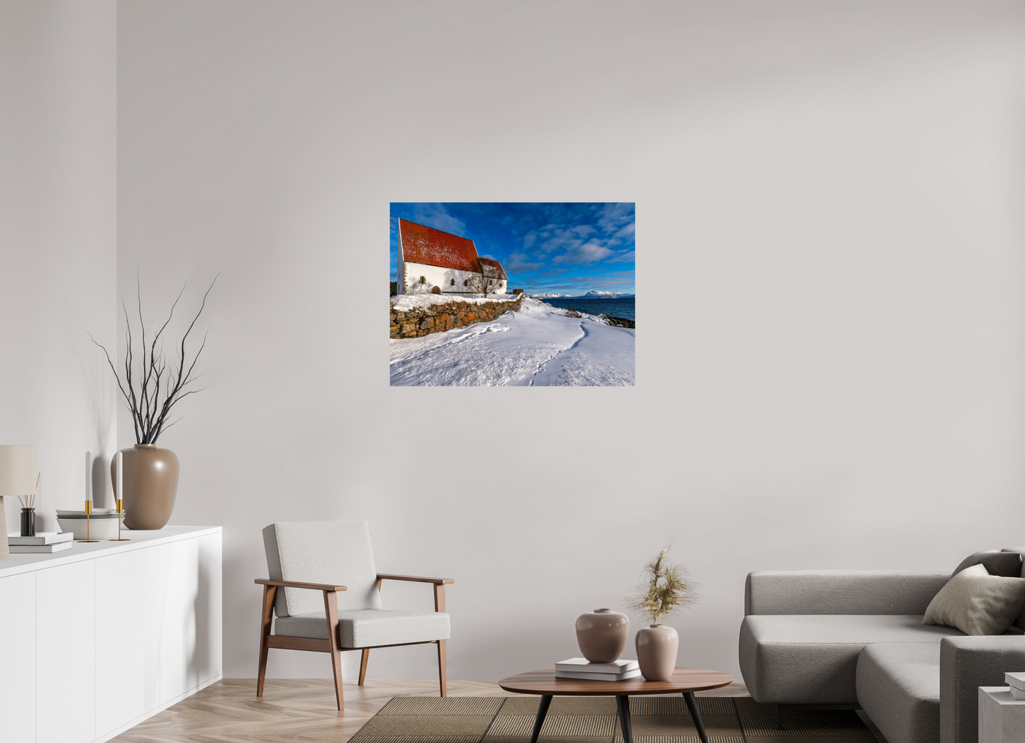 100 x 75 cm, Photo Print On Fuji Crystal DP II Trondenes Church, Harstad