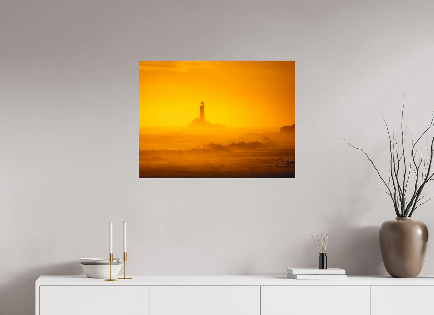 80 x 60 cm, Photo Print On Fuji Crystal DP II St Mary's from Blyth