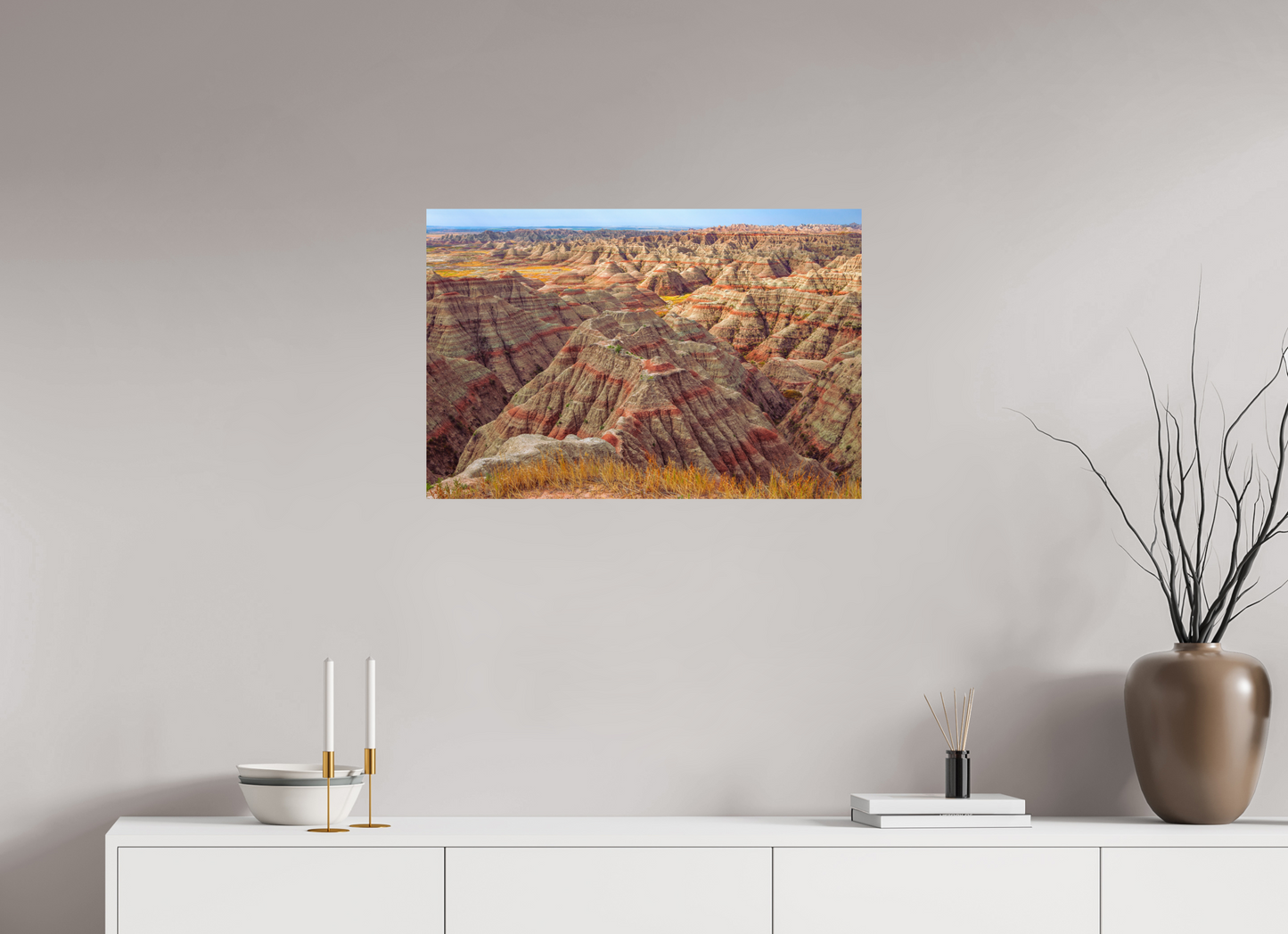75 x 50 cm, Photo Print On Fuji Crystal DP II Badlands National Park, South Dakota