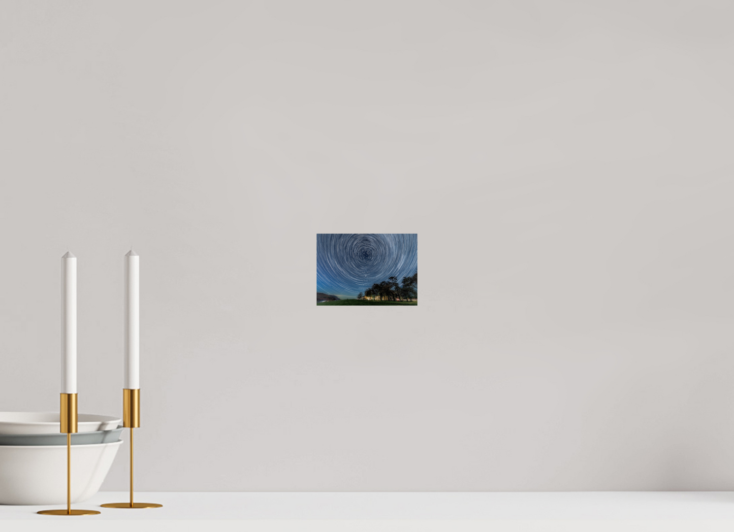 14 x 10 cm, Photo Print On Fuji Crystal DP II Near Howe Star Trails