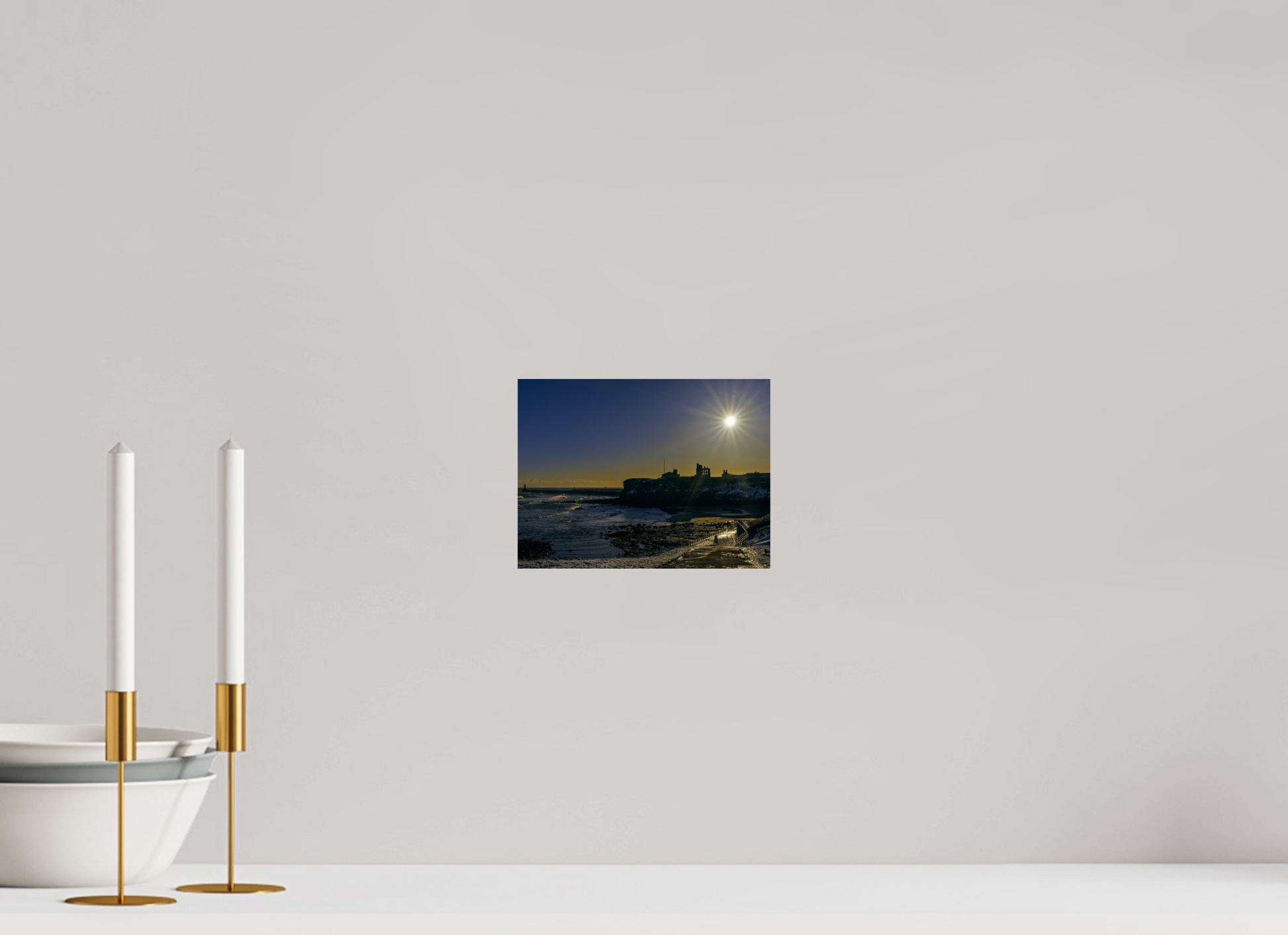 20 x 15 cm, Photo Print On Fuji Crystal DP II Snowy Tynemouth January 4th 2026