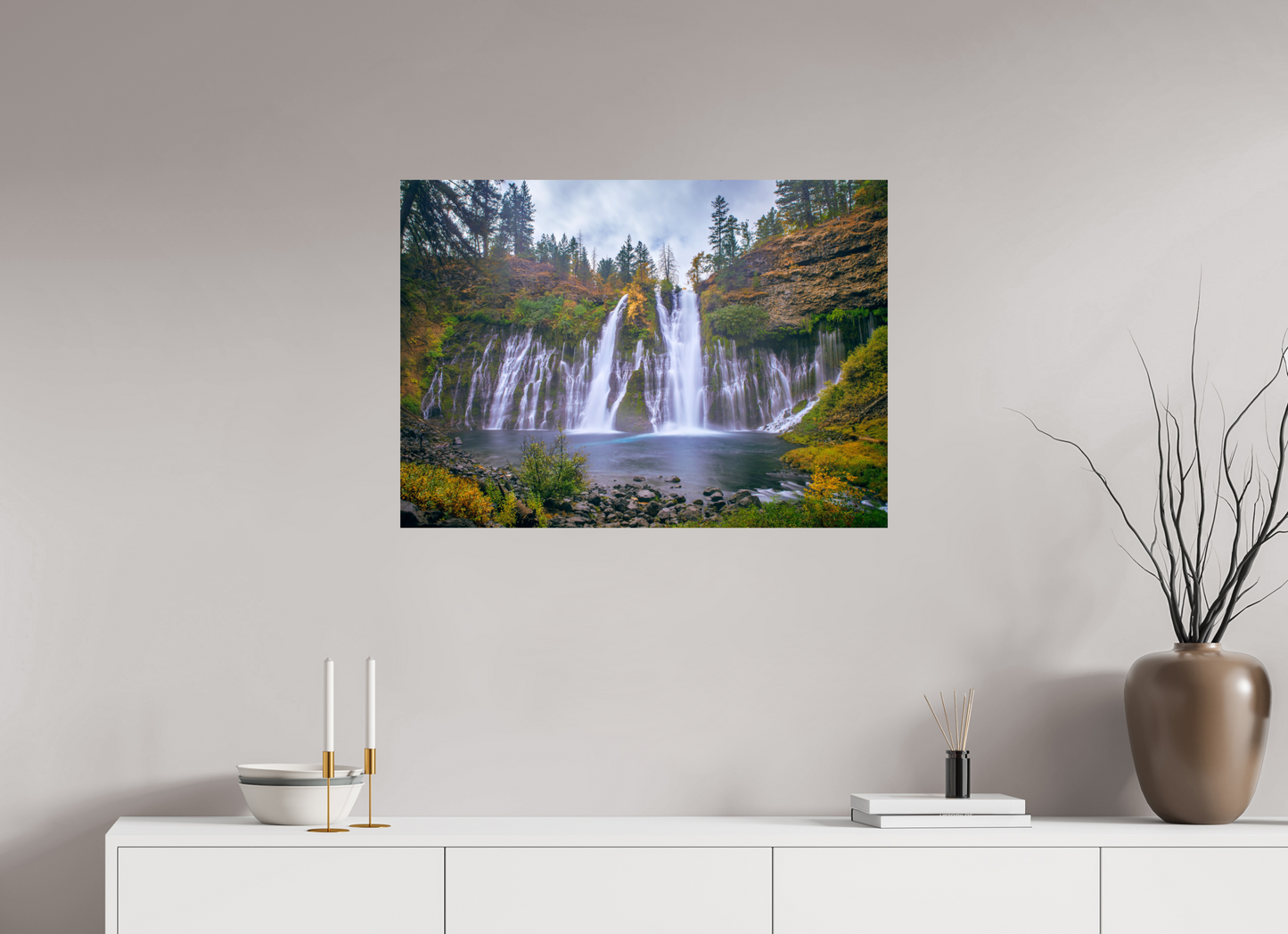 84 x 60 cm, Photo Print On Fuji Crystal DP II Burney Falls Autumn 2018