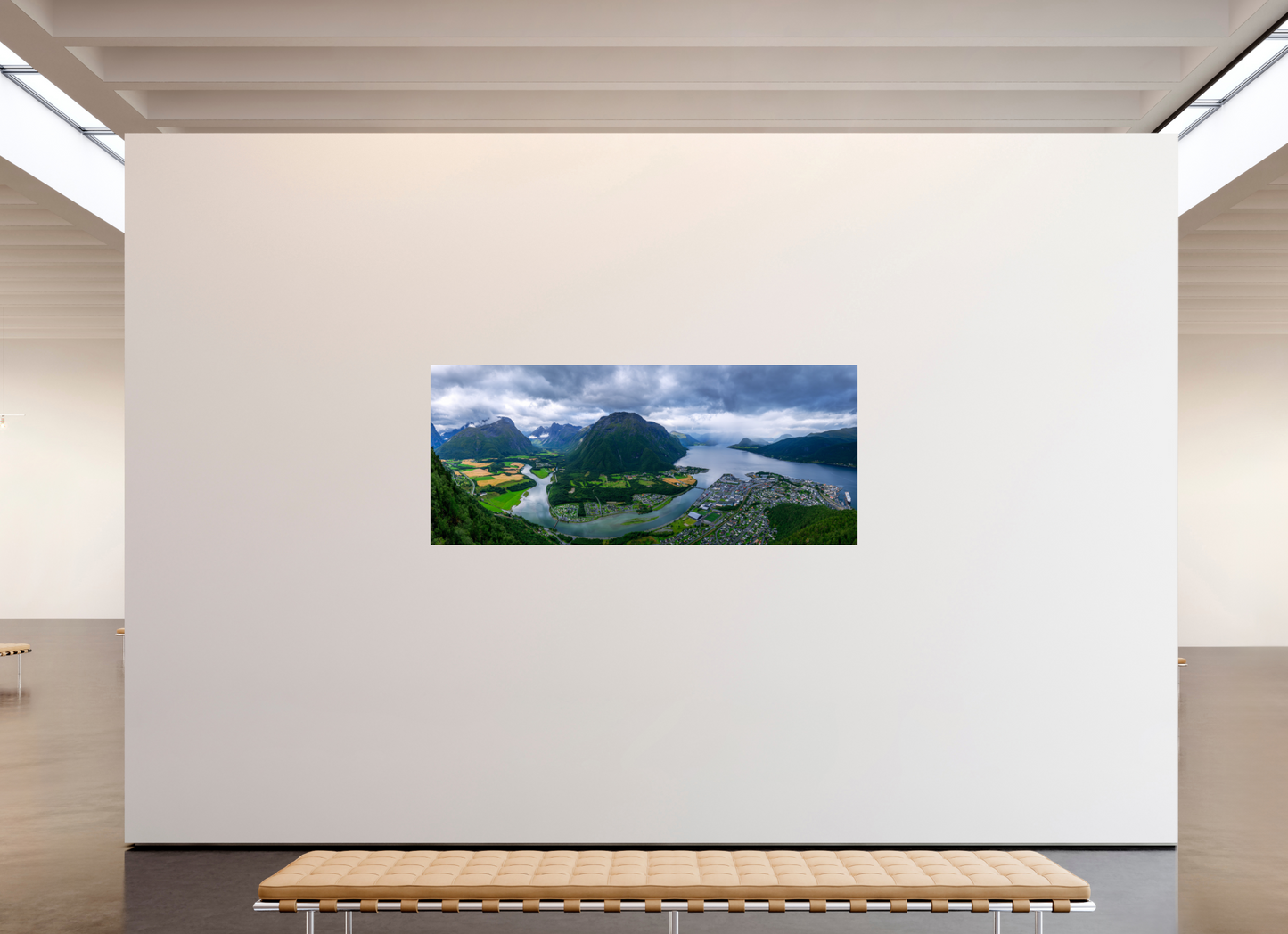 213.1 x 90 cm, Photo Print On Fuji Crystal DP II Andalsnes View from the Rampestreken