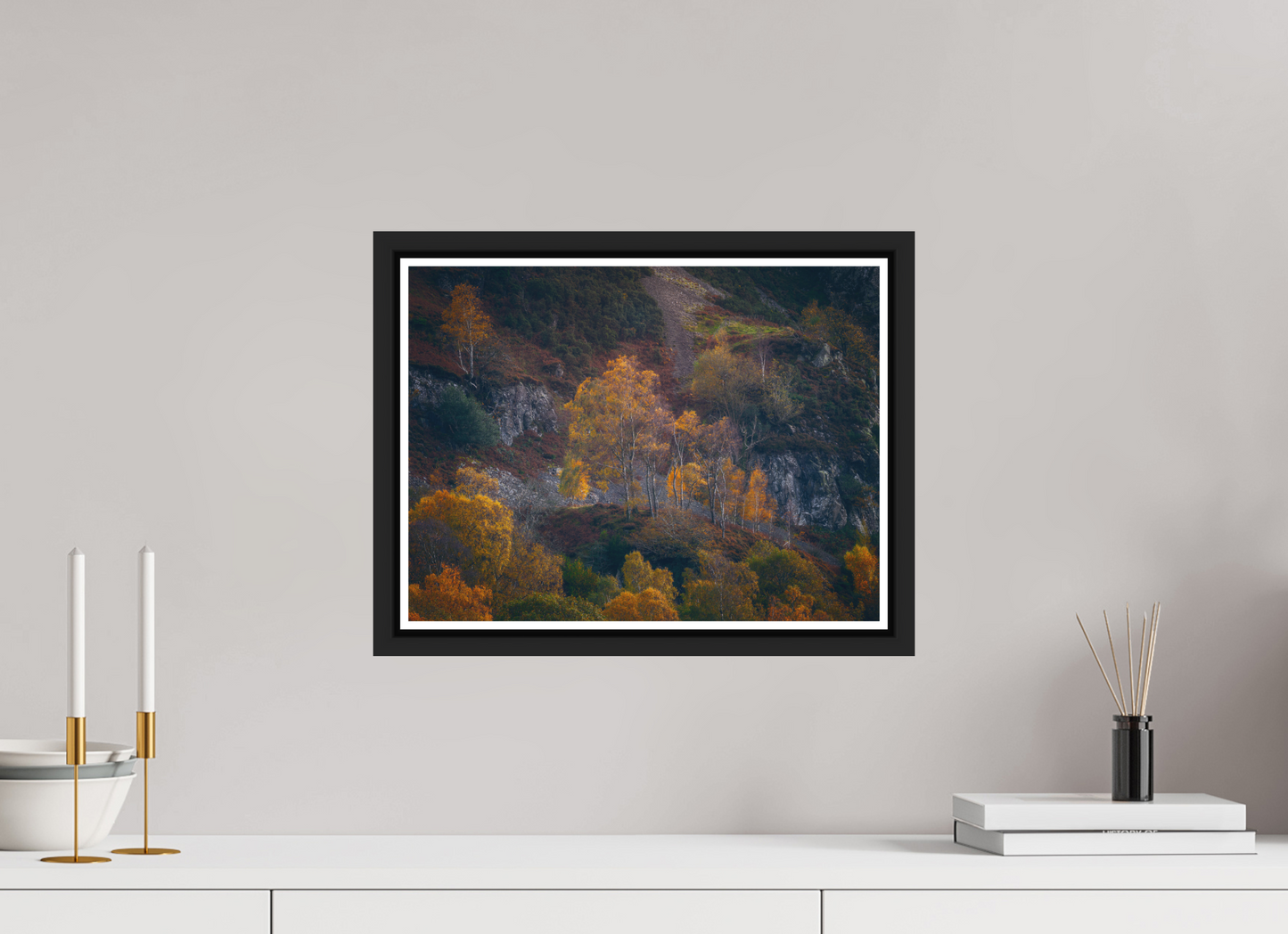 40 x 30 cm, Matt Black Frame Last of the Colour