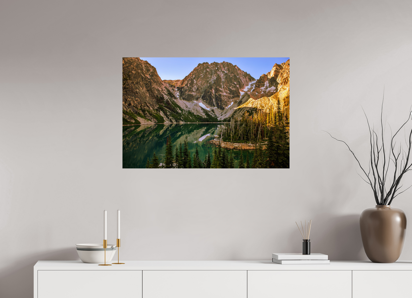 90 x 60 cm, Photo Print On Fuji Crystal DP II Colchuck Lake