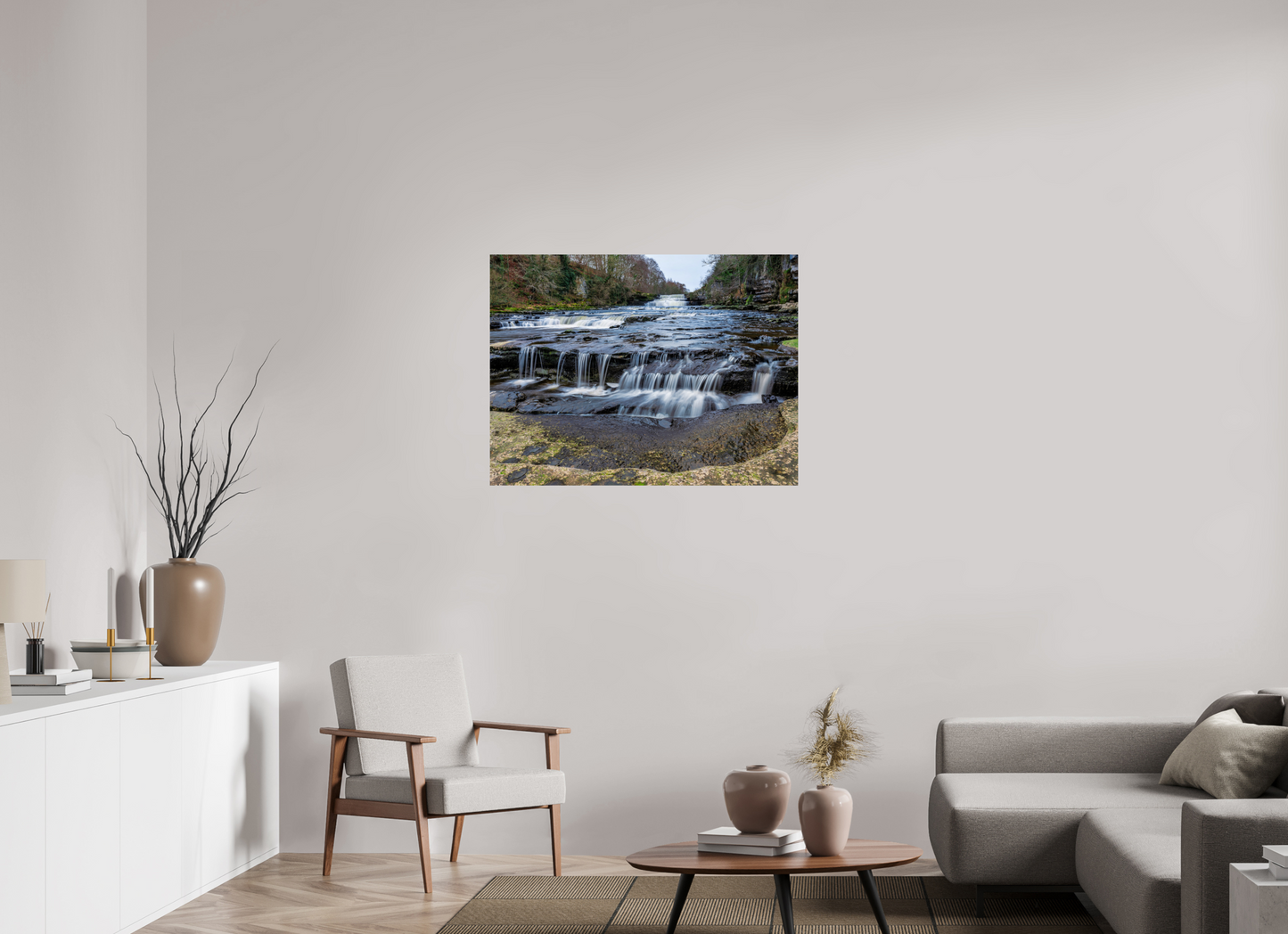 100 x 75 cm, Photo Print On Fuji Crystal DP II Lower Aysgarth Falls
