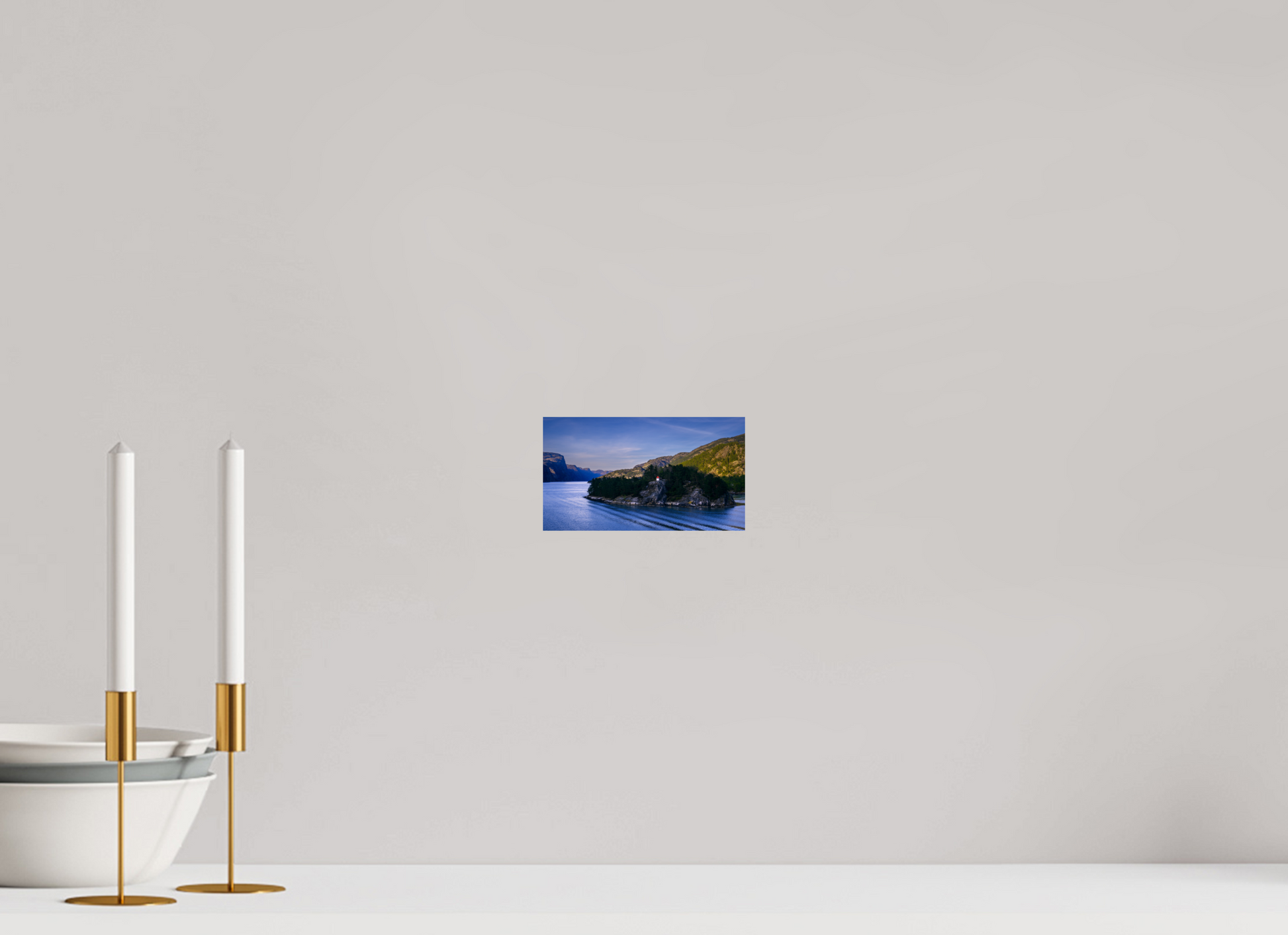 16 x 9 cm, Photo Print On Fuji Crystal DP II Lysefjord Evening