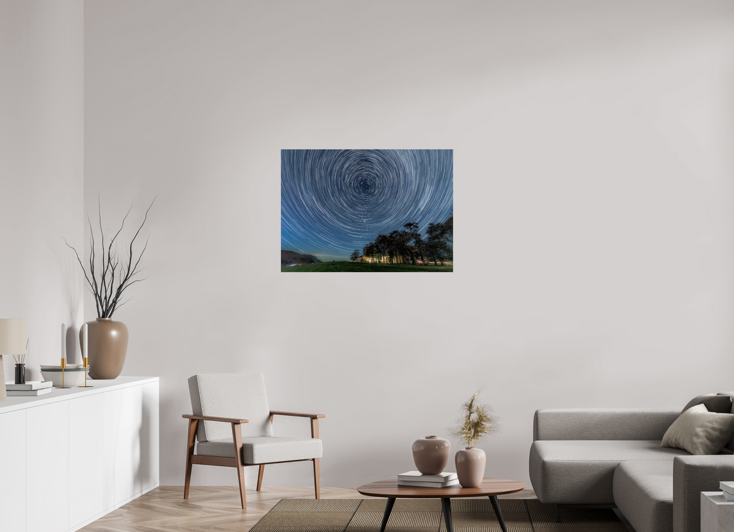 98 x 70 cm, Photo Print On Fuji Crystal DP II Near Howe Star Trails