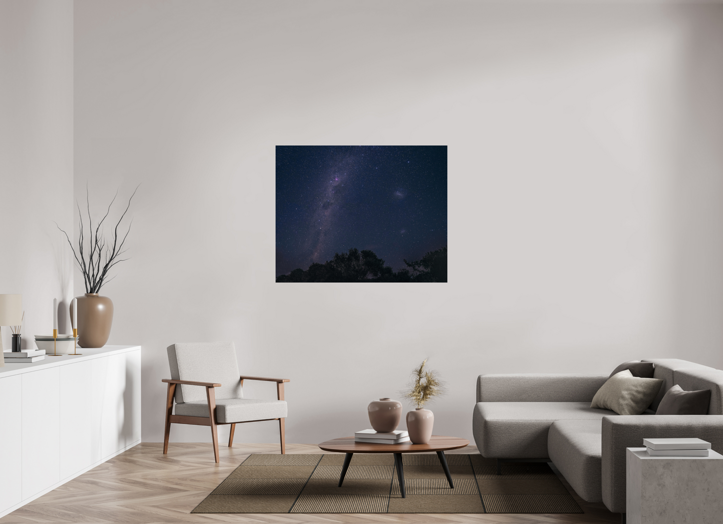 125.2 x 100 cm, Photo Print On Fuji Crystal DP II Southern Milky Way and Magellanic Clouds