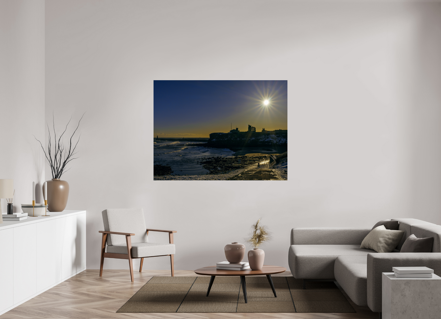 160 x 120 cm, Photo Print On Fuji Crystal DP II Snowy Tynemouth January 4th 2026
