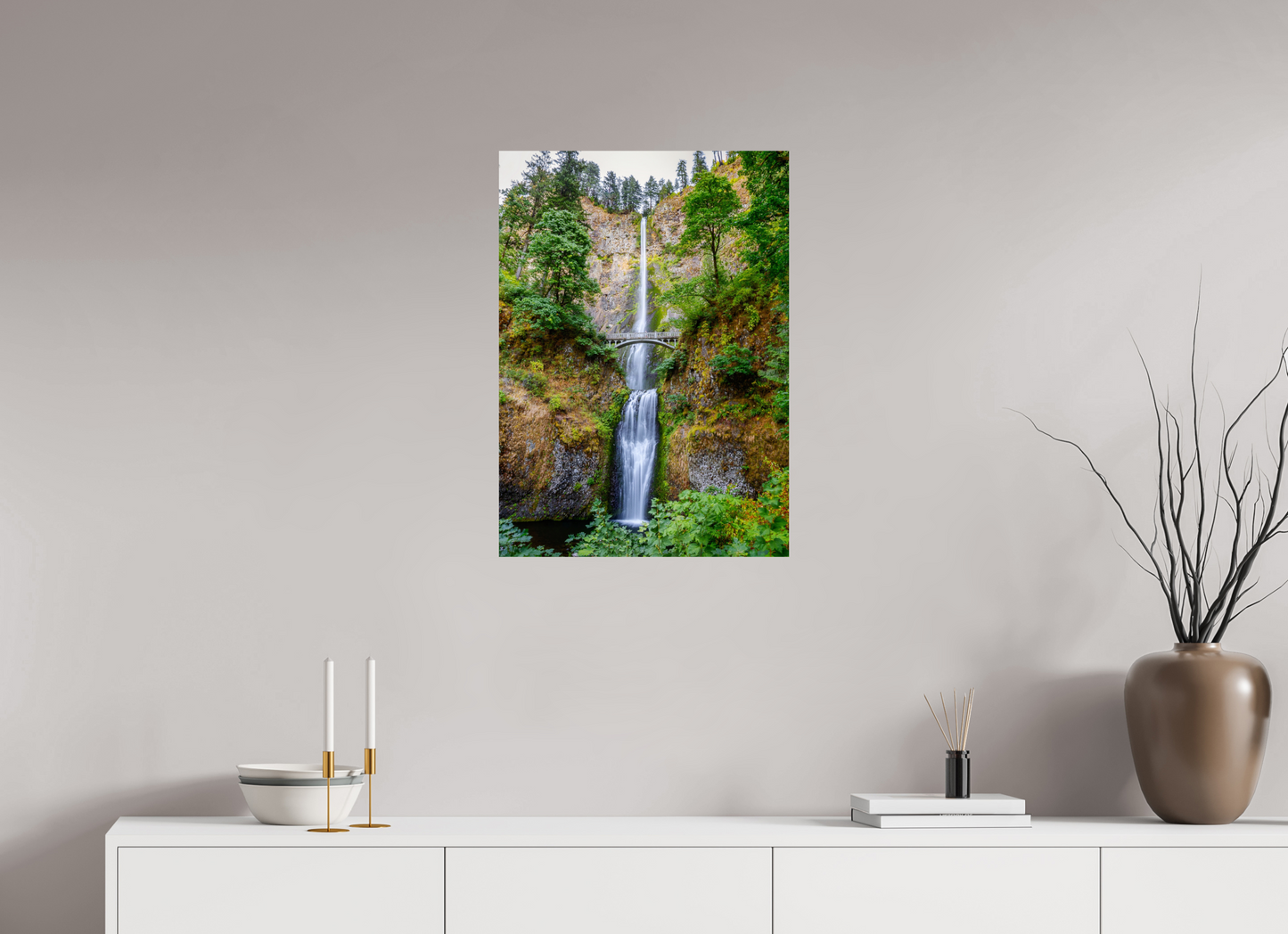 50 x 70 cm, Photo Print On Fuji Crystal DP II Multnomah Falls