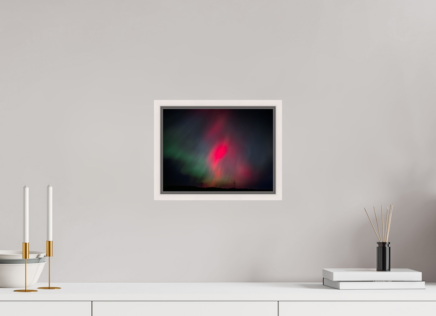 28 x 21 cm, White Frame October 10th 2024 Aurora