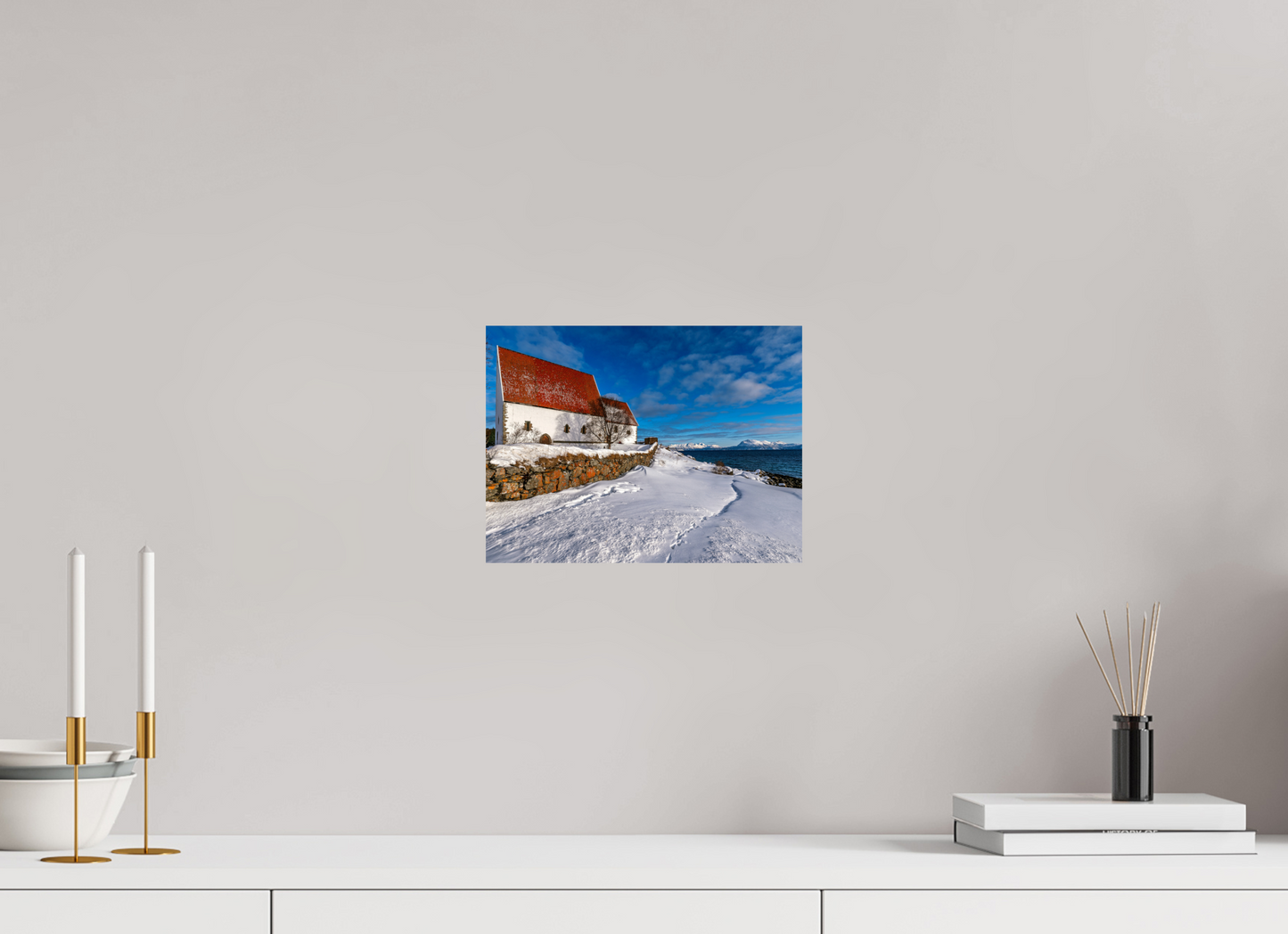 28 x 21 cm, Photo Print On Fuji Crystal DP II Trondenes Church, Harstad