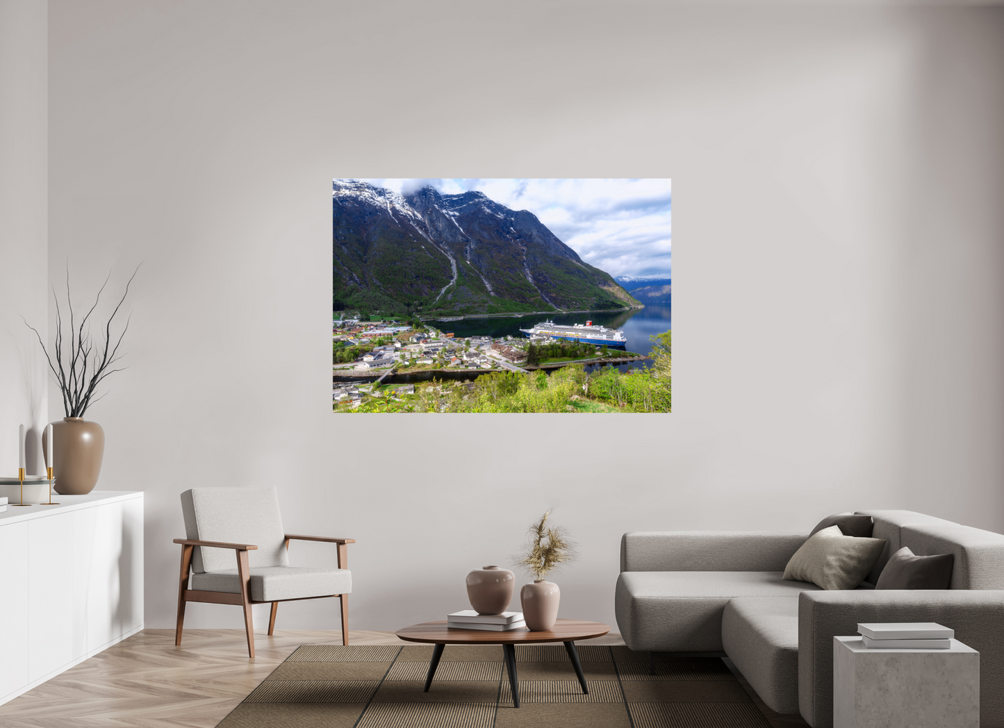 173.2 x 120 cm, Photo Print On Fuji Crystal DP II Borealis in Eindfjord