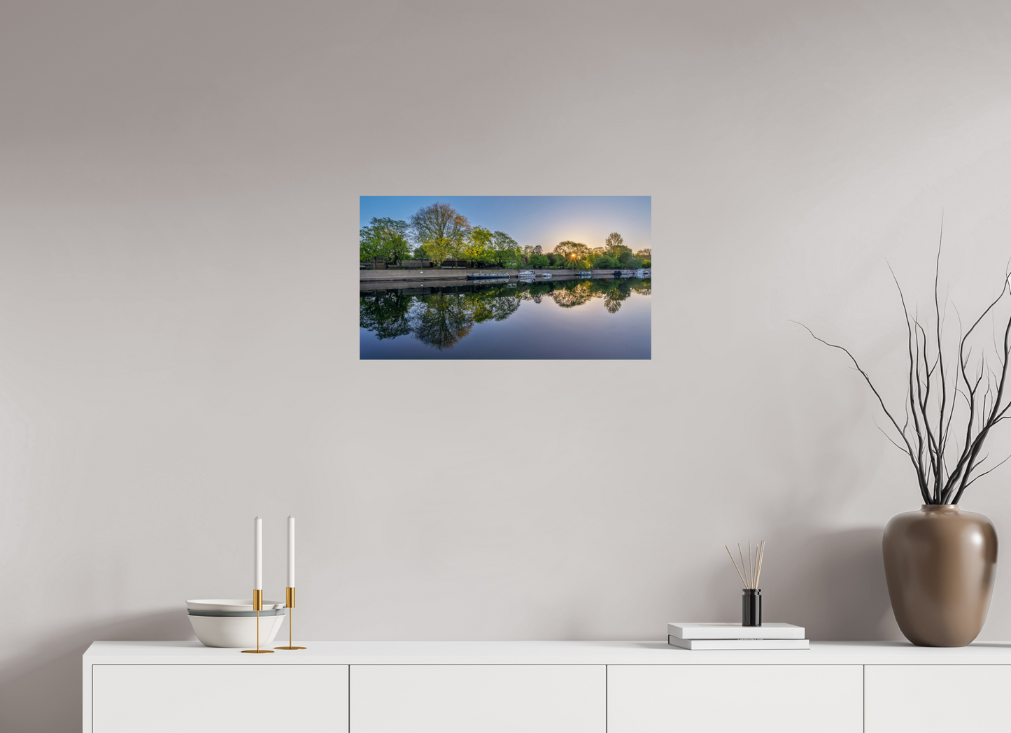 64 x 36 cm, Photo Print On Fuji Crystal DP II April Dawn on the Ouse, York