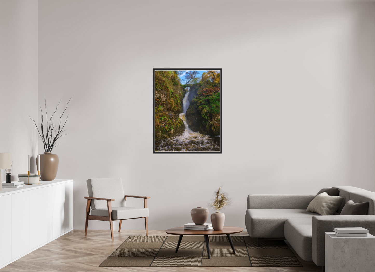 90 x 112.5 cm, Matt Black Frame Aira Force, Nov 2025