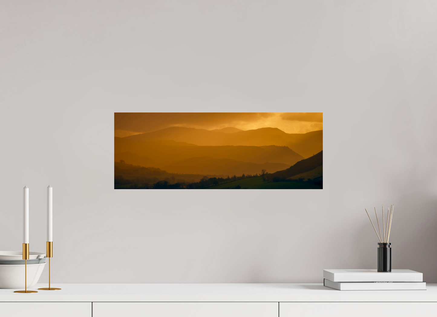 54.4 x 20 cm, Photo Print On Fuji Crystal DP II Lakeland Layers from Near Howe