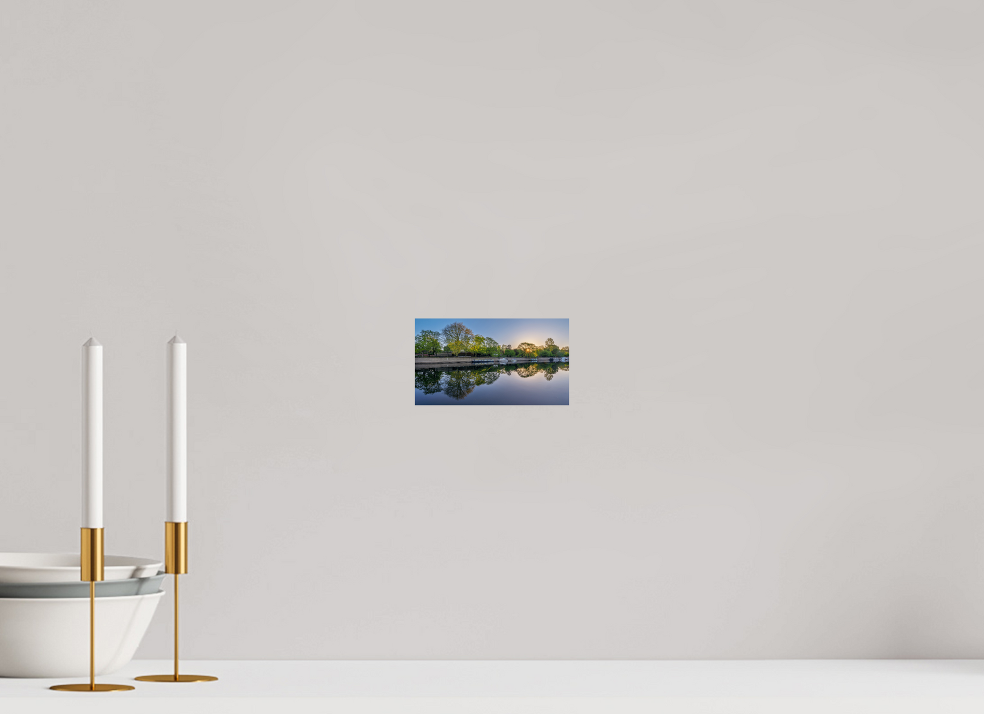 16 x 9 cm, Photo Print On Fuji Crystal DP II April Dawn on the Ouse, York