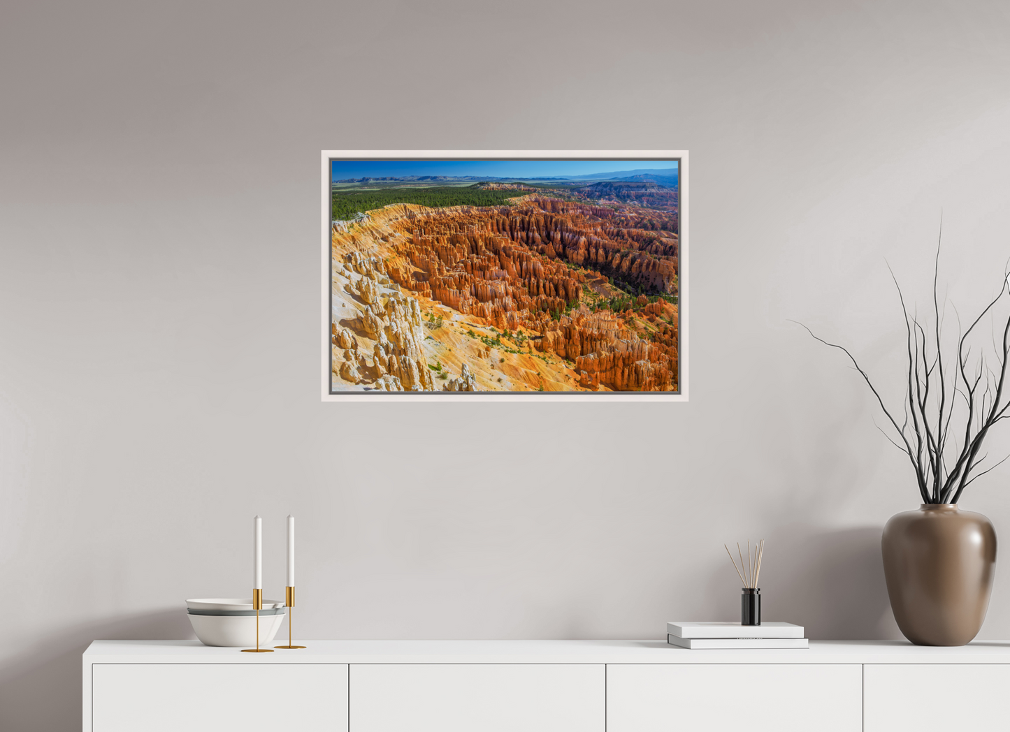 75 x 50 cm, White Frame Bryce Canyon
