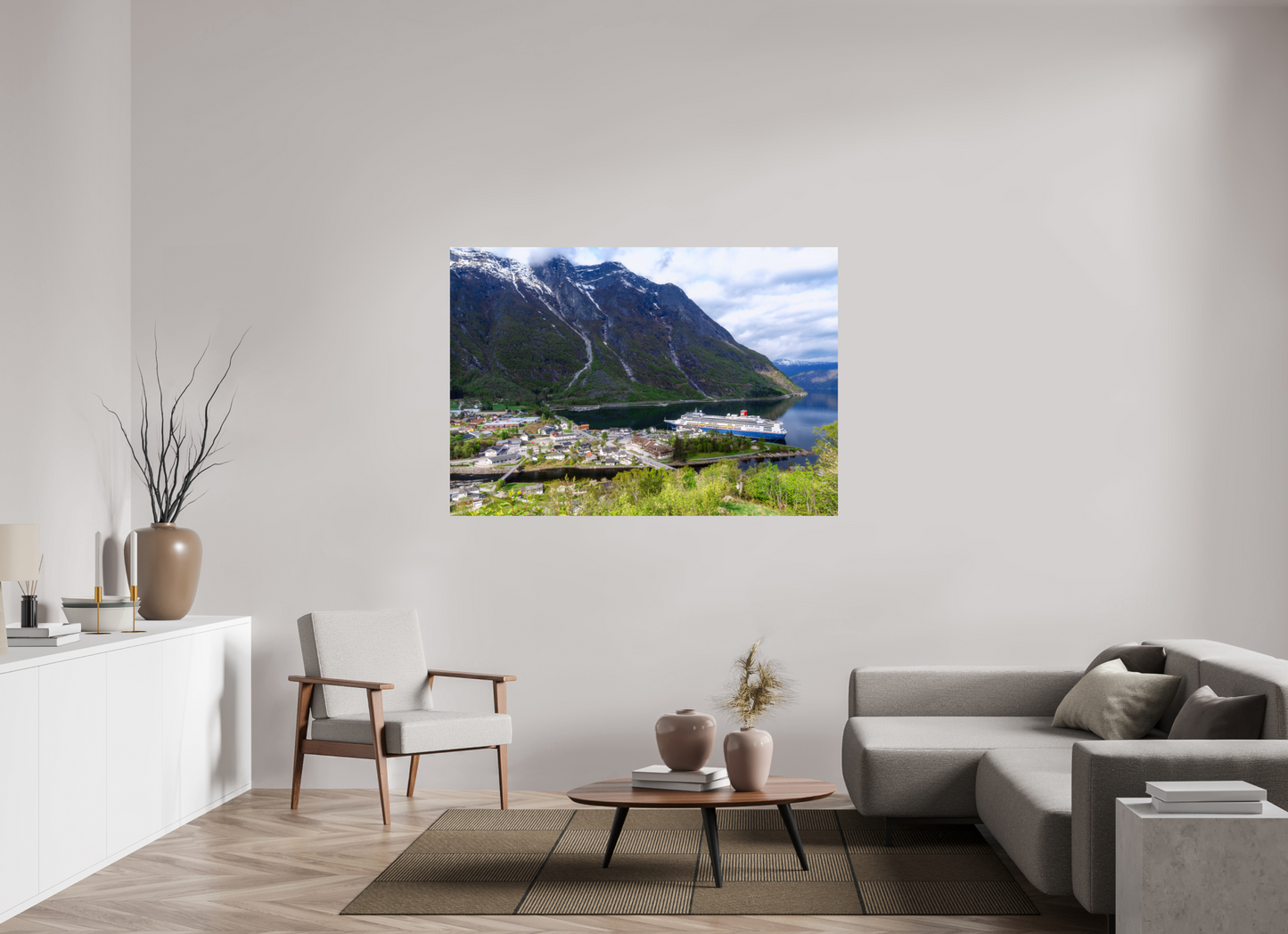 158.7 x 110 cm, Photo Print On Fuji Crystal DP II Borealis in Eindfjord