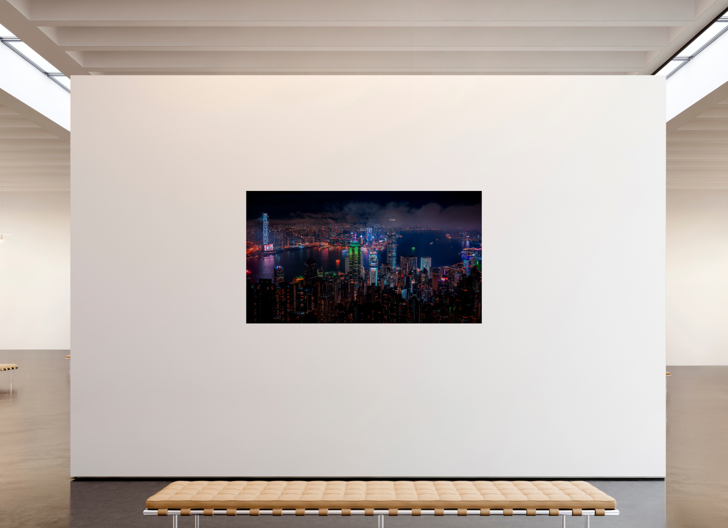 208 x 117 cm, Photo Print On Fuji Crystal DP II Hong Kong Skyline from Victoria Peak