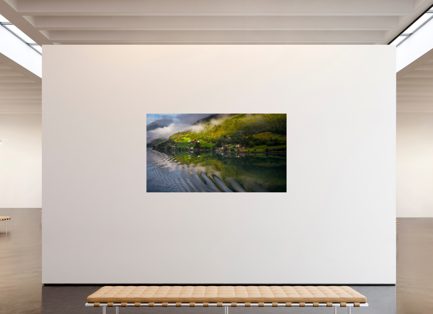 208 x 117 cm, Photo Print On Fuji Crystal DP II Lustrafjord morning