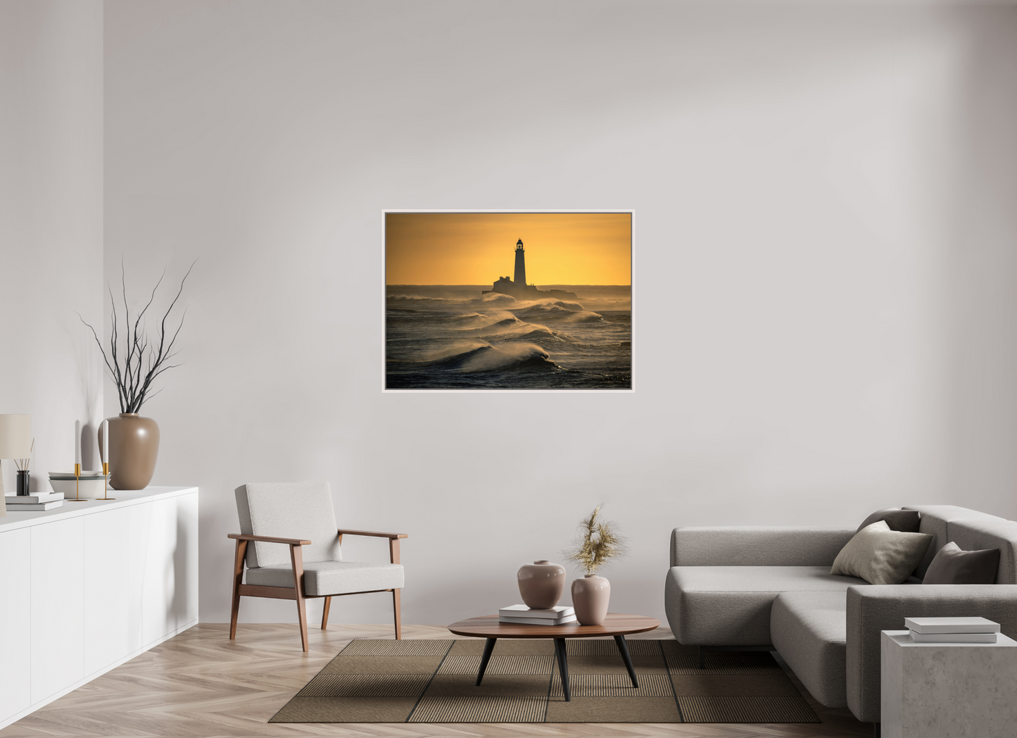 126 x 90 cm, White Frame St. Marys January 2025