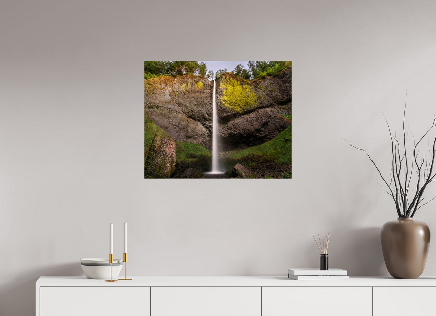 75 x 60 cm, Photo Print On Fuji Crystal DP II Dusk at Latourell Falls