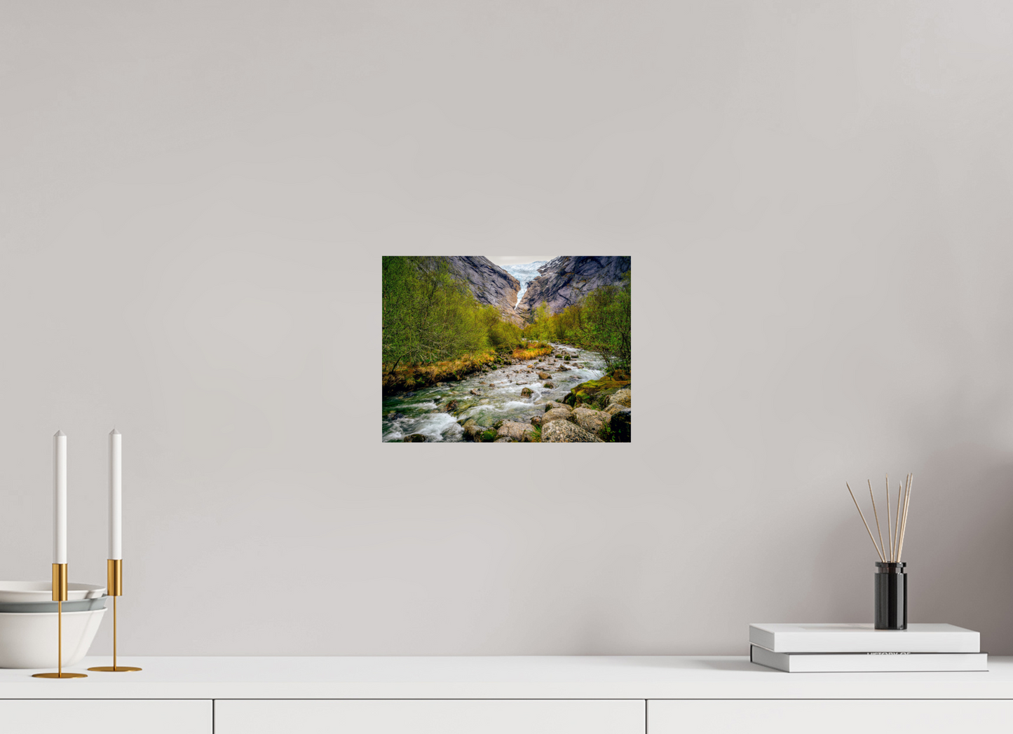 28 x 21 cm, Photo Print On Fuji Crystal DP II Briksdal Glacier 2025