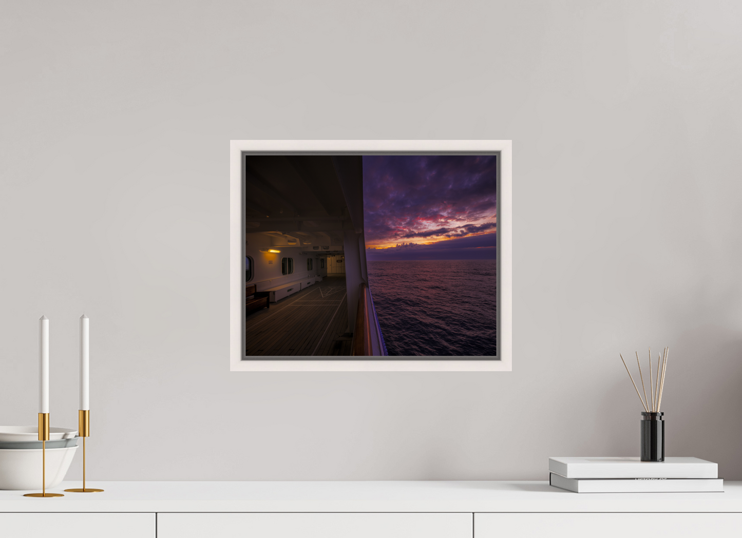 37.5 x 30 cm, White Frame Bolette on the way to the Azores