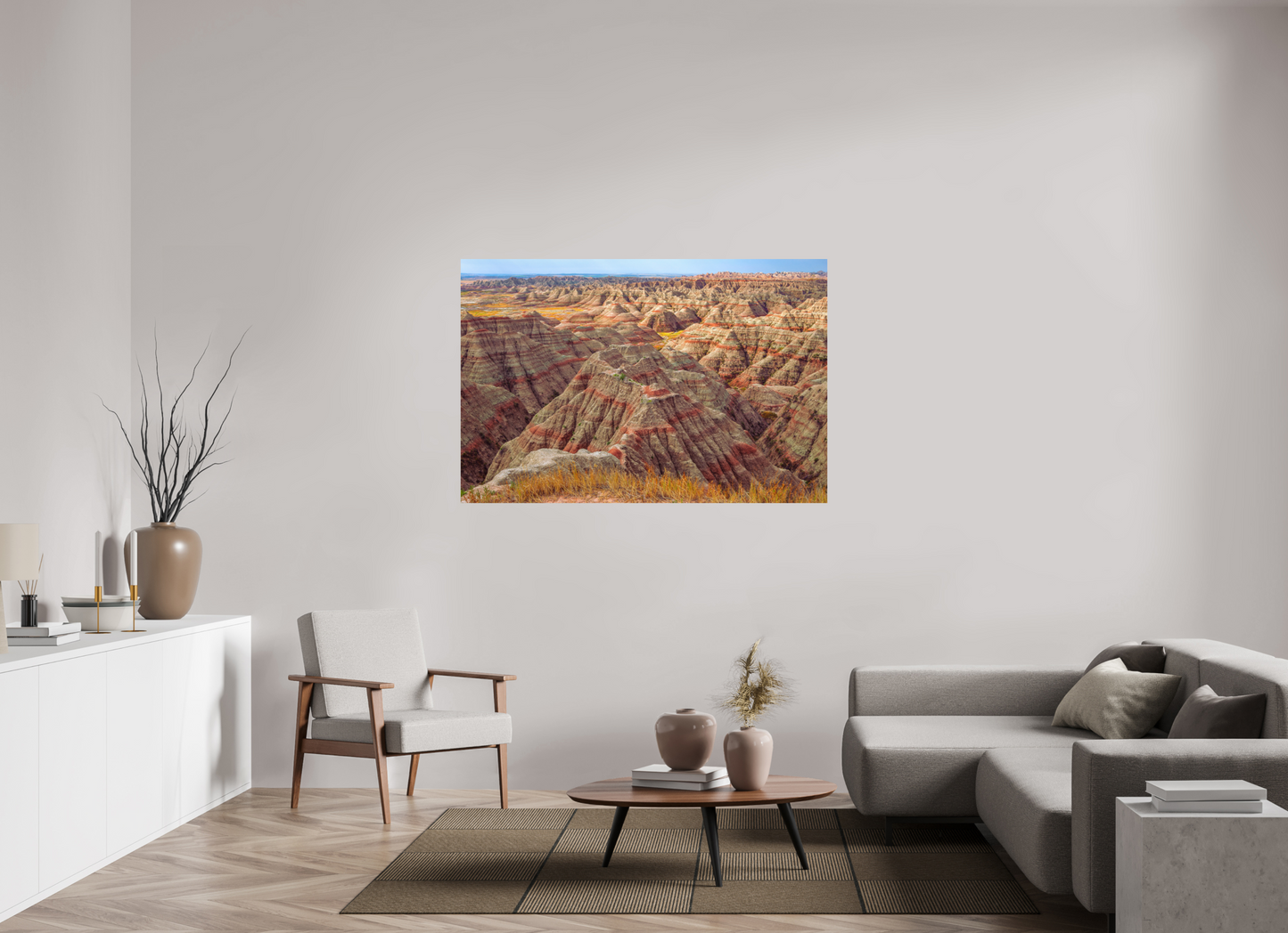 150 x 100 cm, Photo Print On Fuji Crystal DP II Badlands National Park, South Dakota