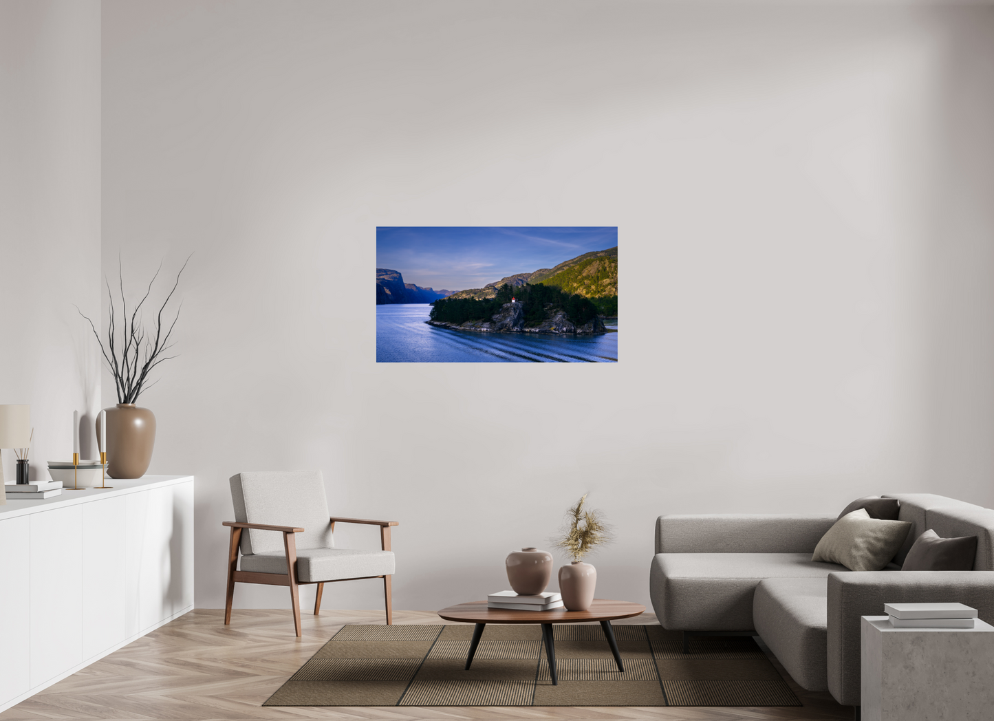128 x 72 cm, Photo Print On Fuji Crystal DP II Lysefjord Evening