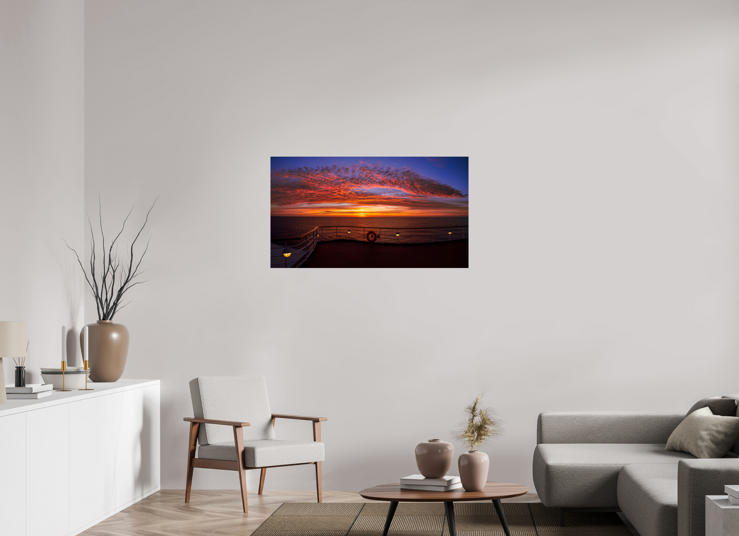 112 x 63 cm, Photo Print On Fuji Crystal DP II Balmoral Sunset
