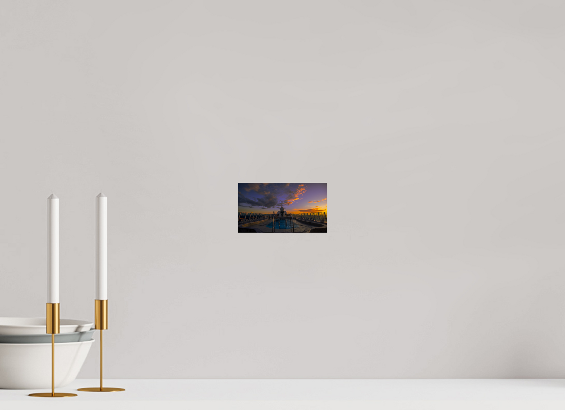 16 x 9 cm, Photo Print On Fuji Crystal DP II Balmoral Sunset