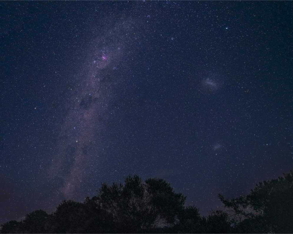 Main image Southern Milky Way and Magellanic Clouds