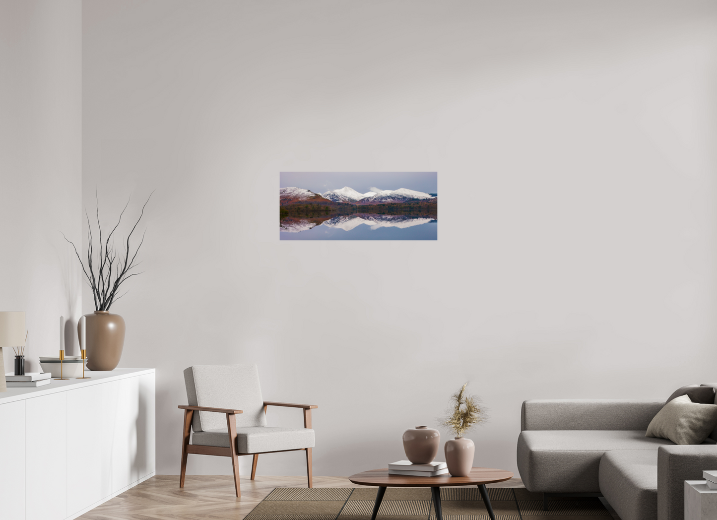 91.9 x 40 cm, Photo Print On Fuji Crystal DP II Derwentwater, January 2018