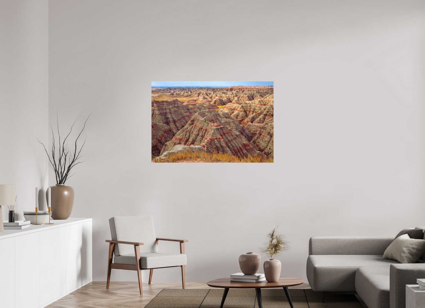 120 x 80 cm, Photo Print On Fuji Crystal DP II Badlands National Park, South Dakota